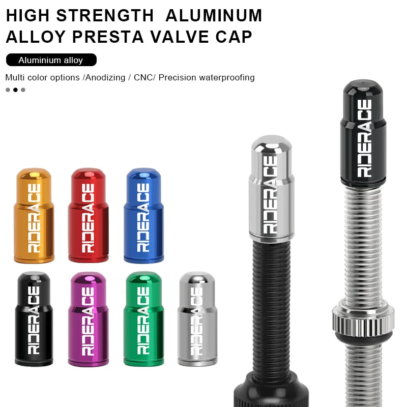 Aluminium valve cap yellow colour - view 3