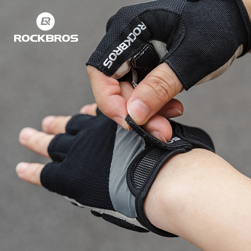 Breathable MTB gloves blue - view 6