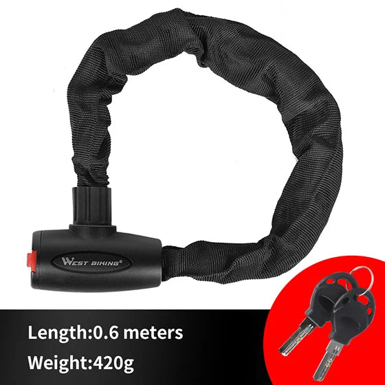 Bicycle anti-theft chain durable steel - view 8