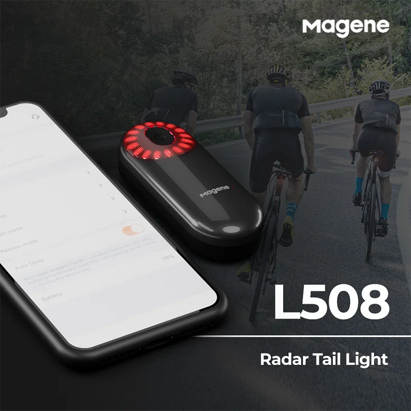 Smart brake sensing radar light rear view