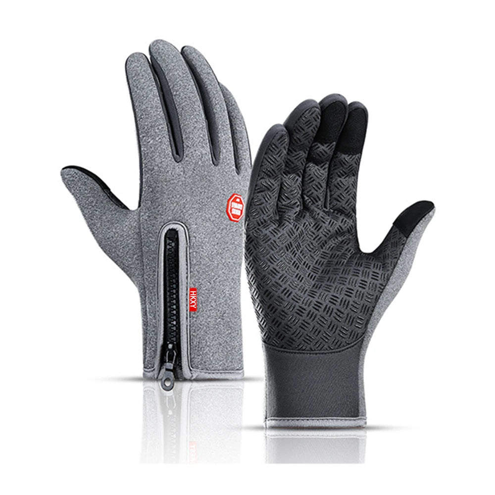 Non-slip grip winter bike gloves - view 7