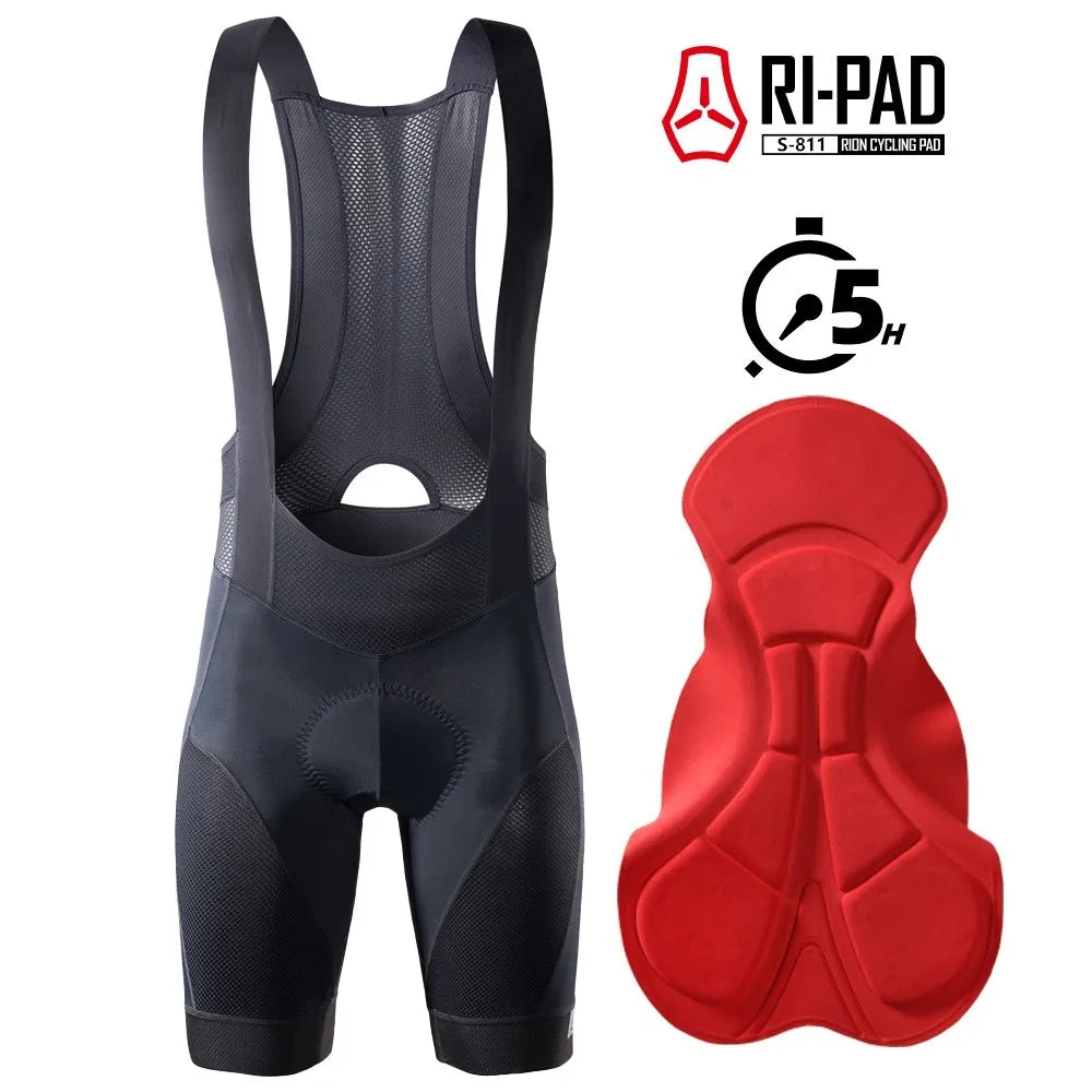 RION bib shorts blue colourway - view 7
