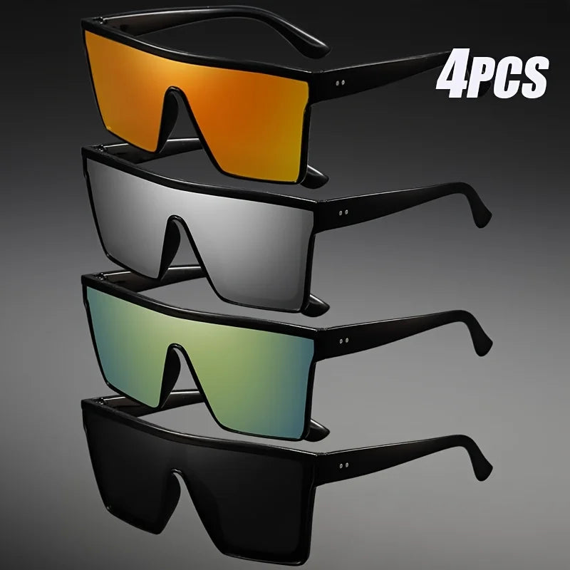 Oversized sunglasses lightweight polycarbonate frame