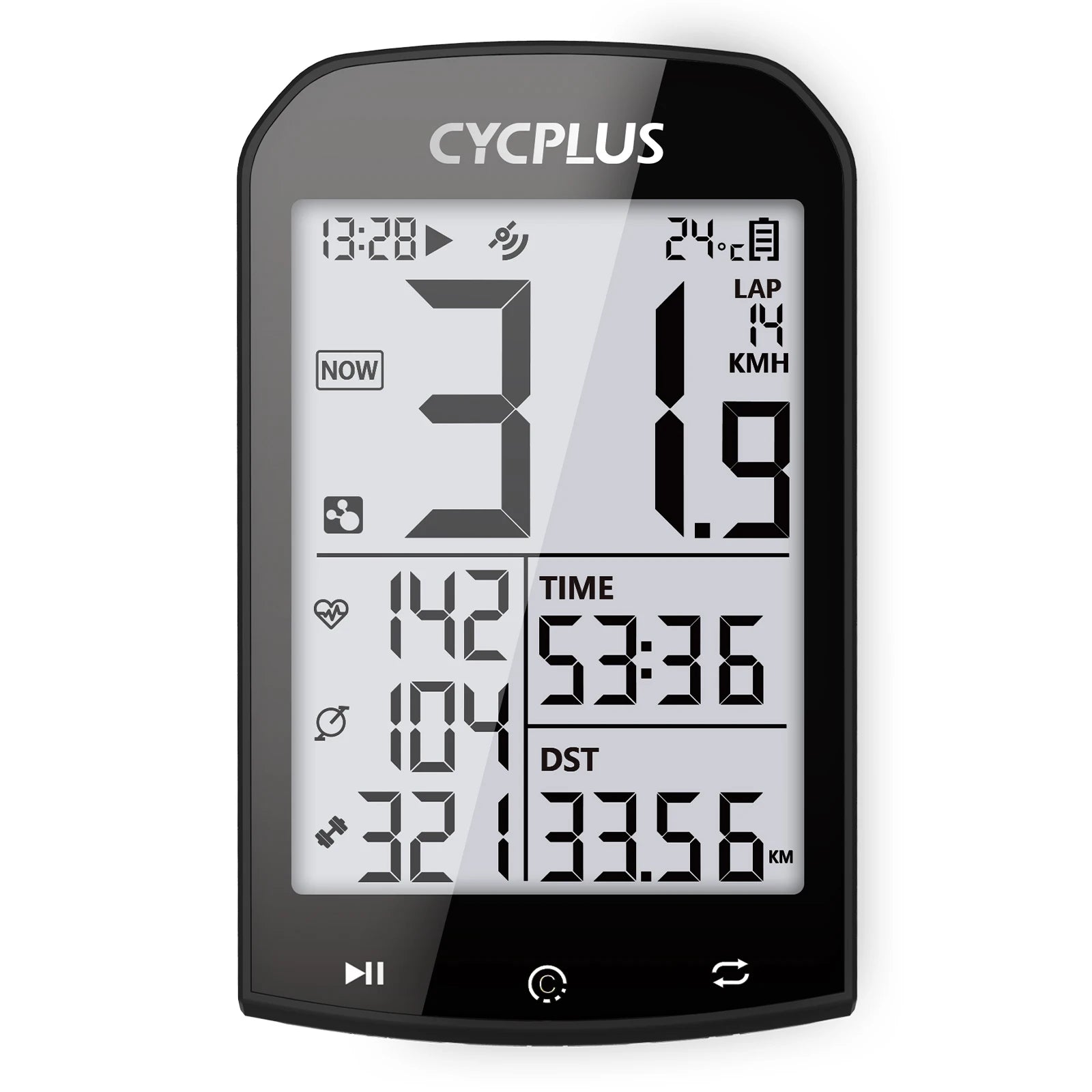 CYCPLUS M1 GPS bike computer Ublox chip - main view