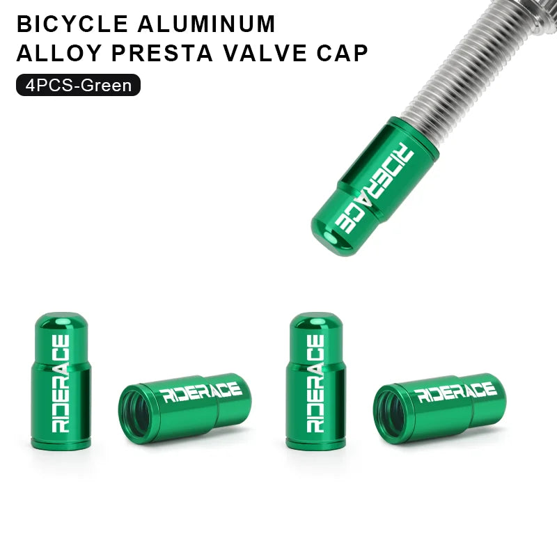 Bike Valve Caps — 2/4/10 Pack Presta Covers