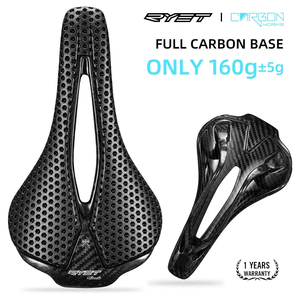 RYET Ultimate Carbon Saddle — 120g, 250x140mm
