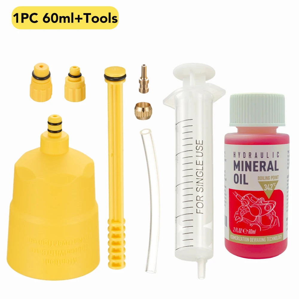 Hydraulic Brake Bleed Kit — Mineral Oil