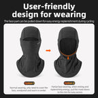 Face mask fits under bike helmet - view 4