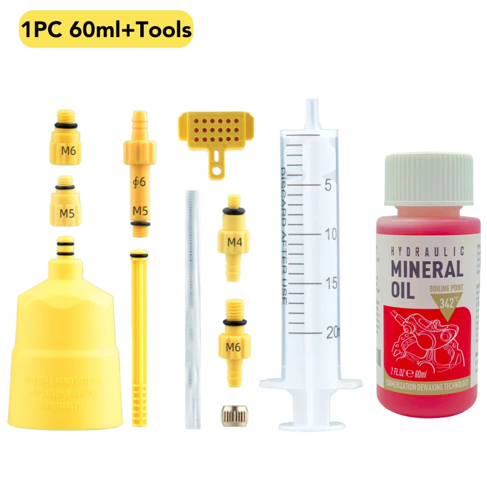 Hydraulic Brake Bleed Kit — Mineral Oil