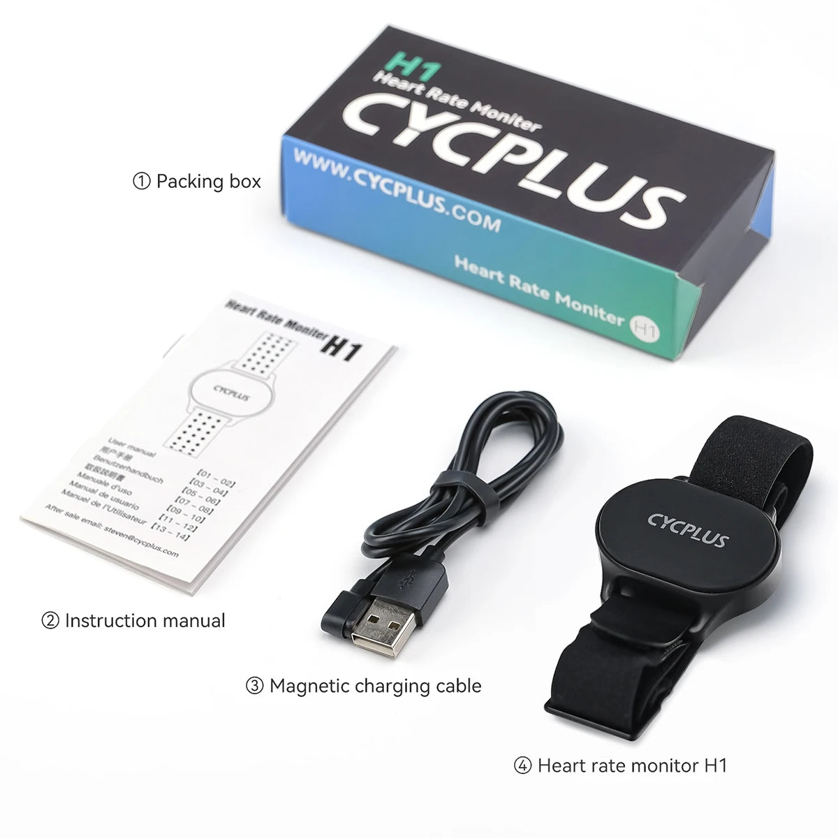 Bluetooth ANT+ heart rate sensor fitness monitor - view 8