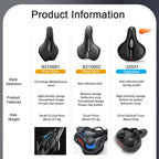 Hollow Breathable Bike Saddle — Shock-Absorbing, Reflective Tail