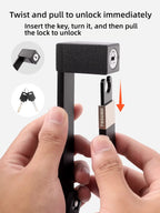 Folding bike lock mounted on frame - view 5