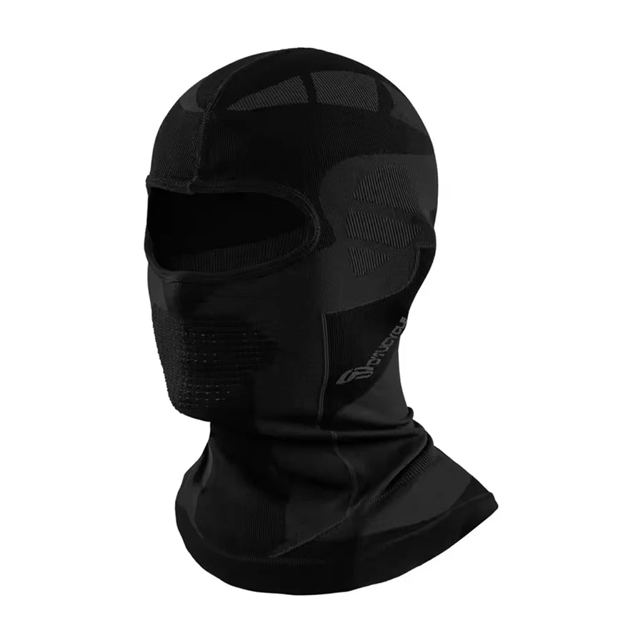Thermal scarf worn as loose scarf
