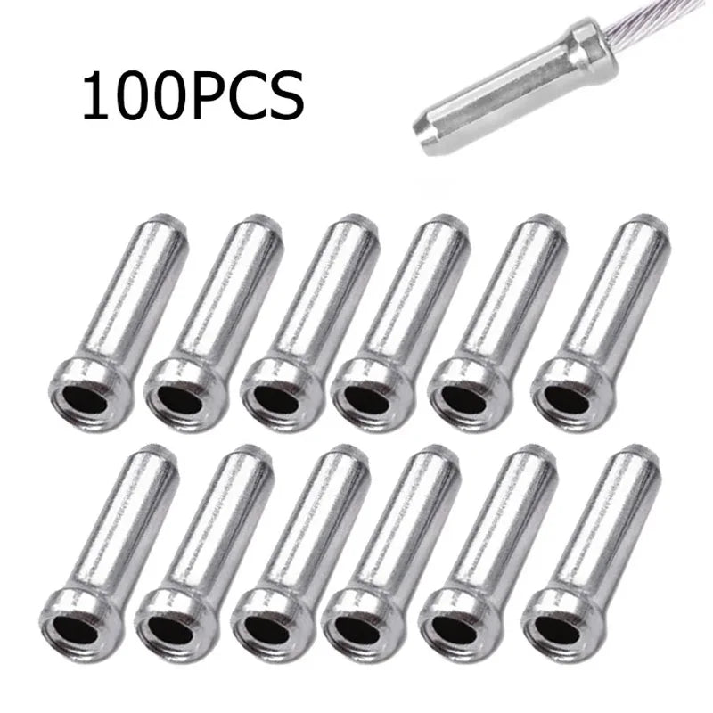 Brake shifter cable tips aluminium - view 2