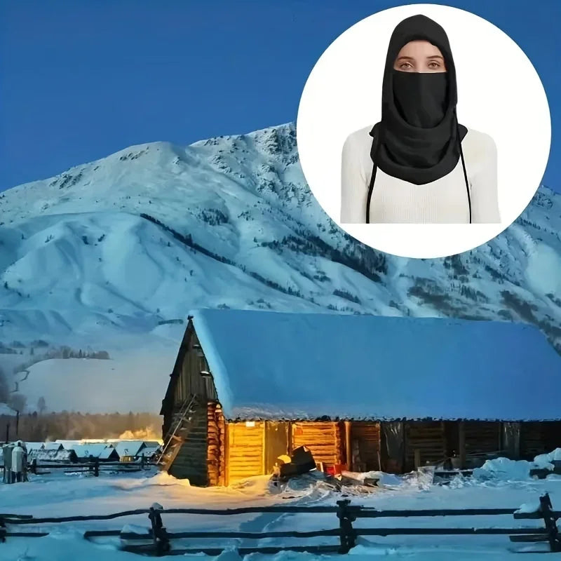 Fleece balaclava hood for skiing and snowboarding - view 4