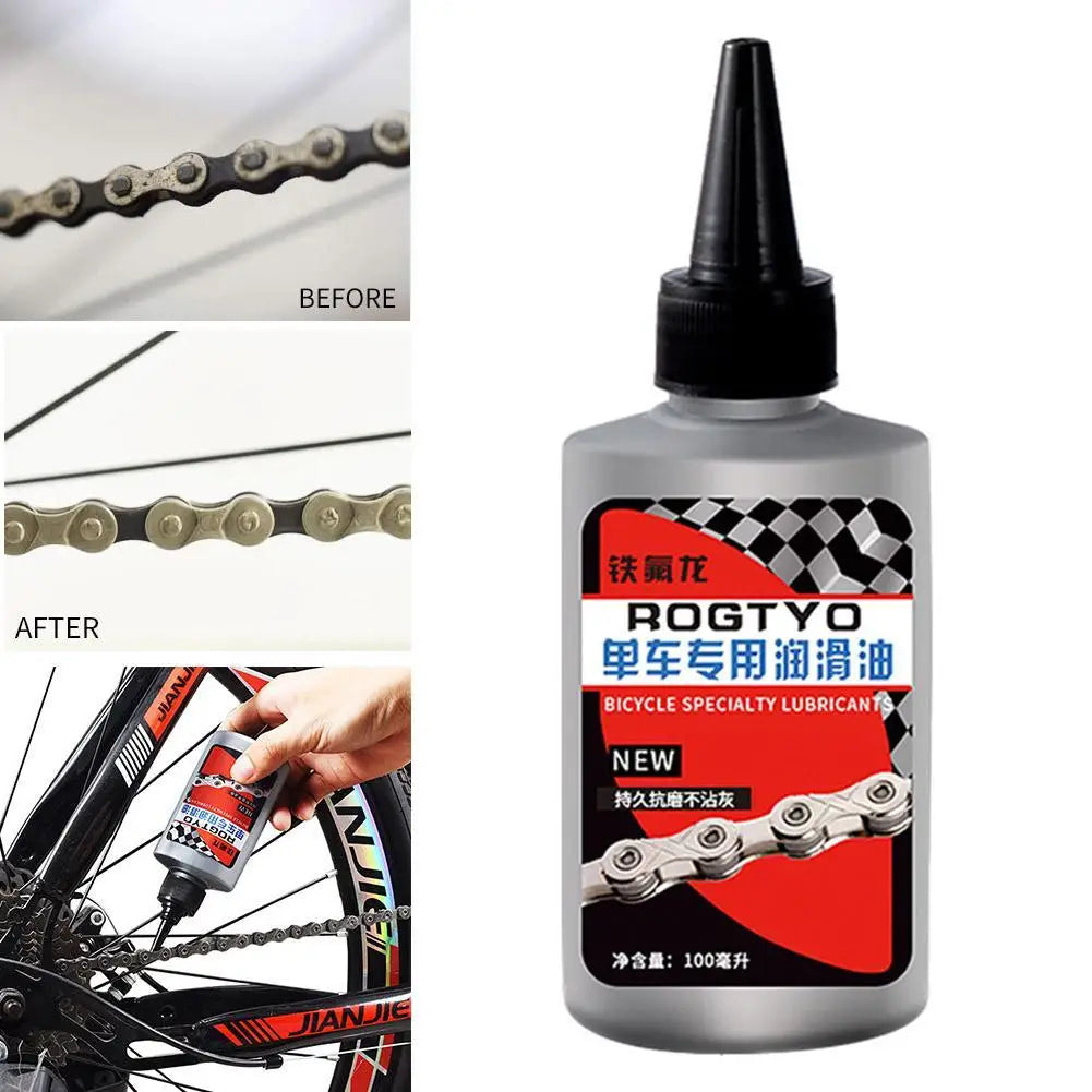 Chain lube applied on bike chain - view 4