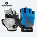 Shock-absorbing half-finger gloves palm detail - view 7