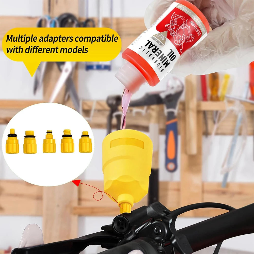 Bike brake oil bleed tool kit contents - view 2