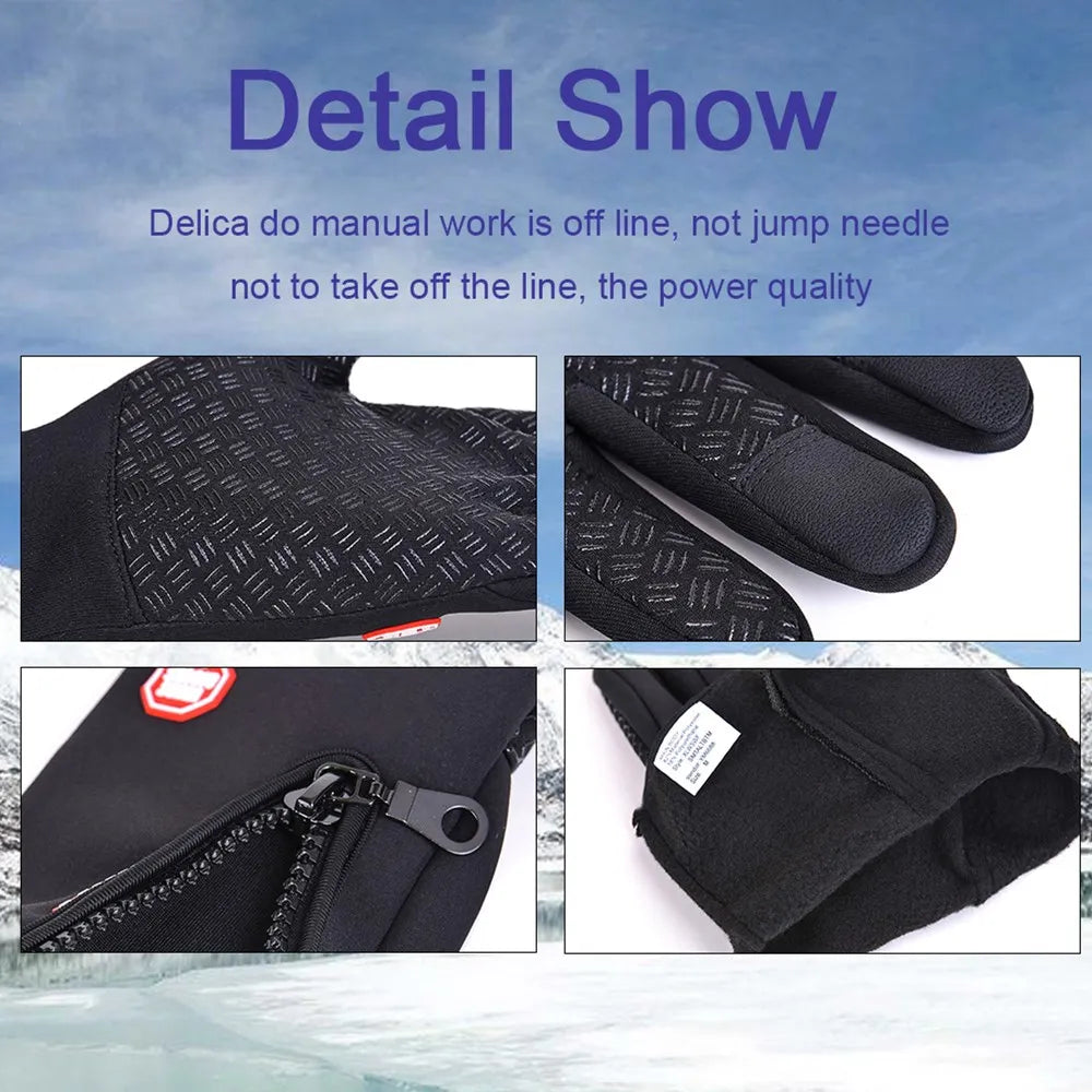 Touch screen compatible winter gloves - view 4