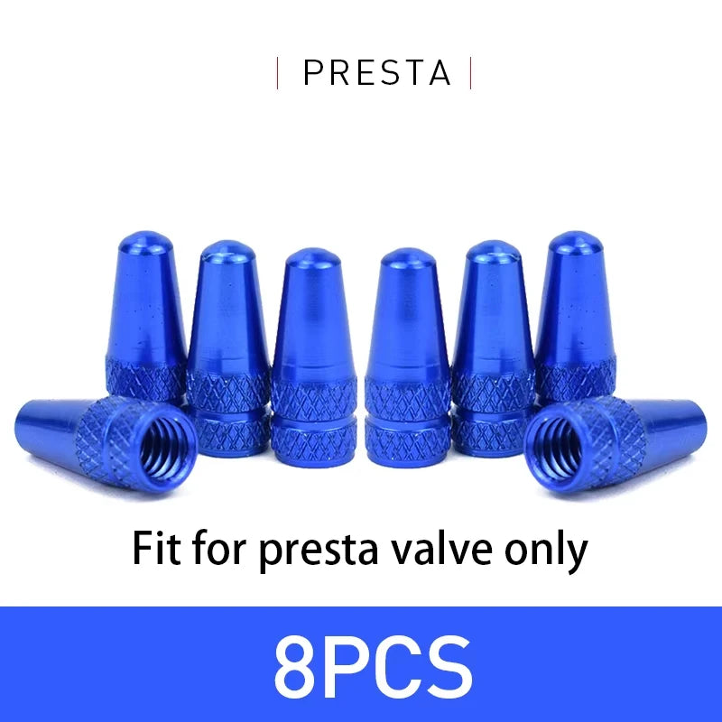 Aluminium Presta Valve Caps — Dustproof
