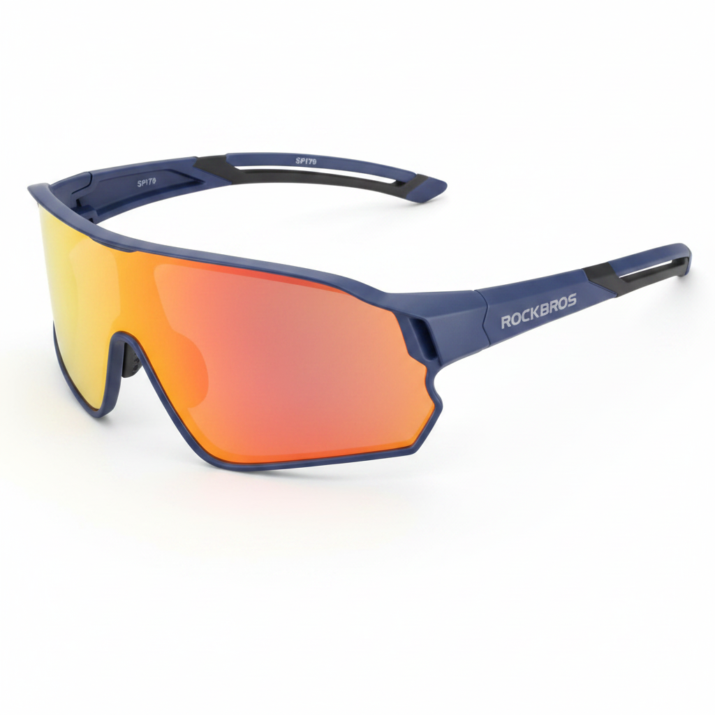 Polarised Cycling Sunglasses — Built-In Myopia Frame