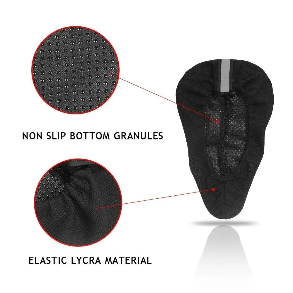 Breathable saddle cushion cover black - view 4