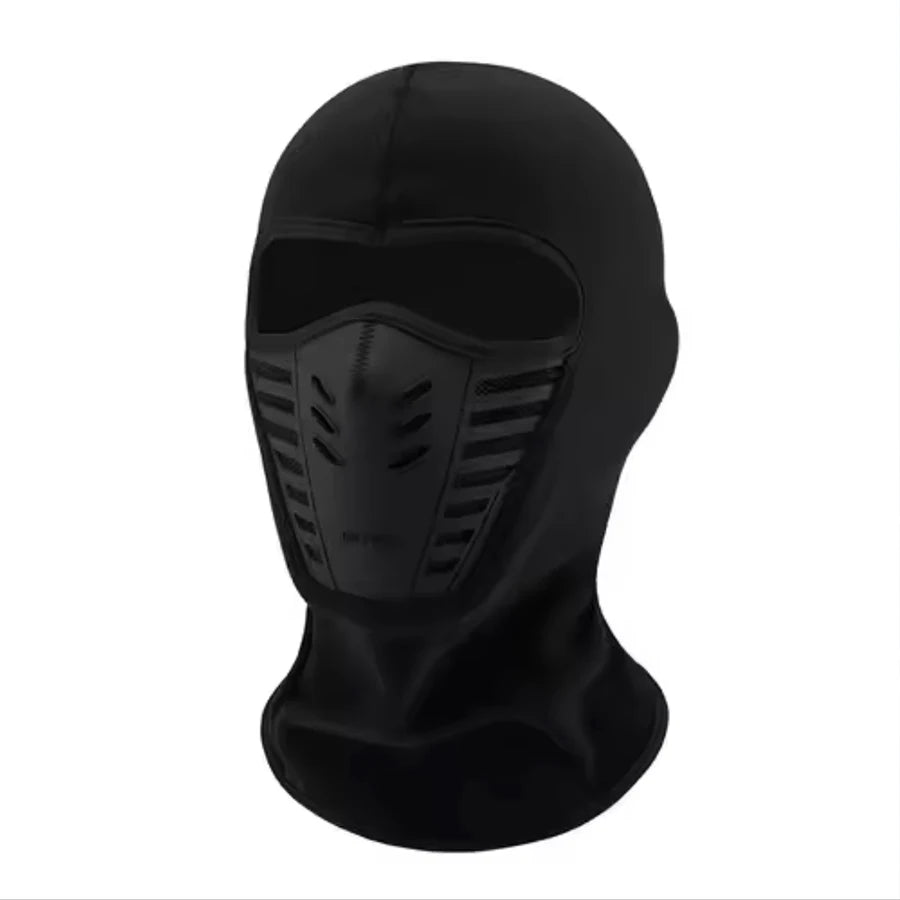Thermal scarf balaclava fit close-up