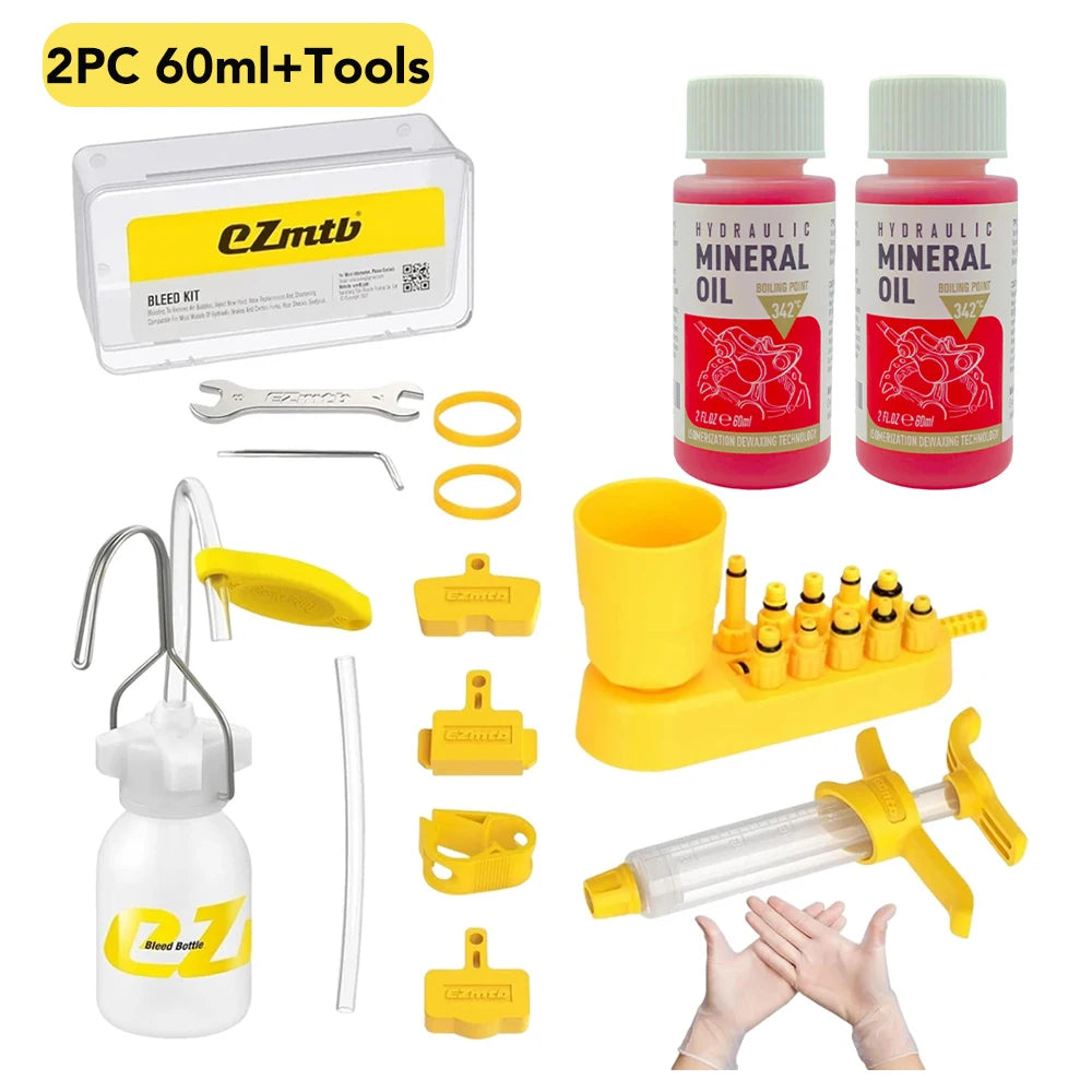 Hydraulic Brake Bleed Kit — Mineral Oil