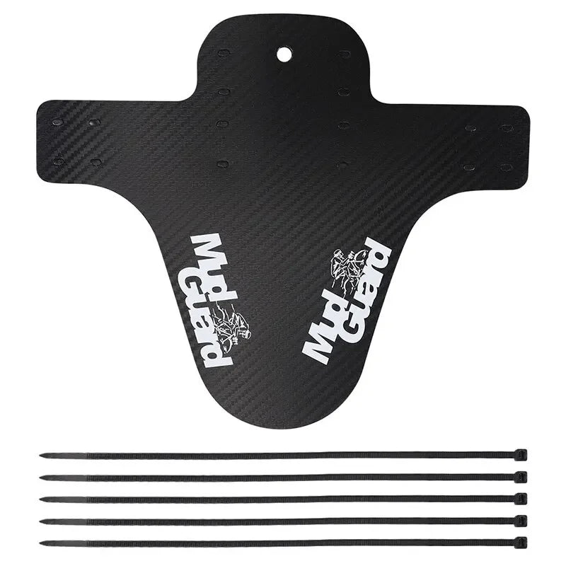 Carbon-Pattern Bike Fender — Universal Mudguard