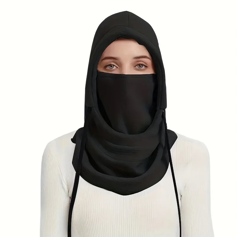 Windproof winter neck warmer hood for motorcycle and cycling - view 3
