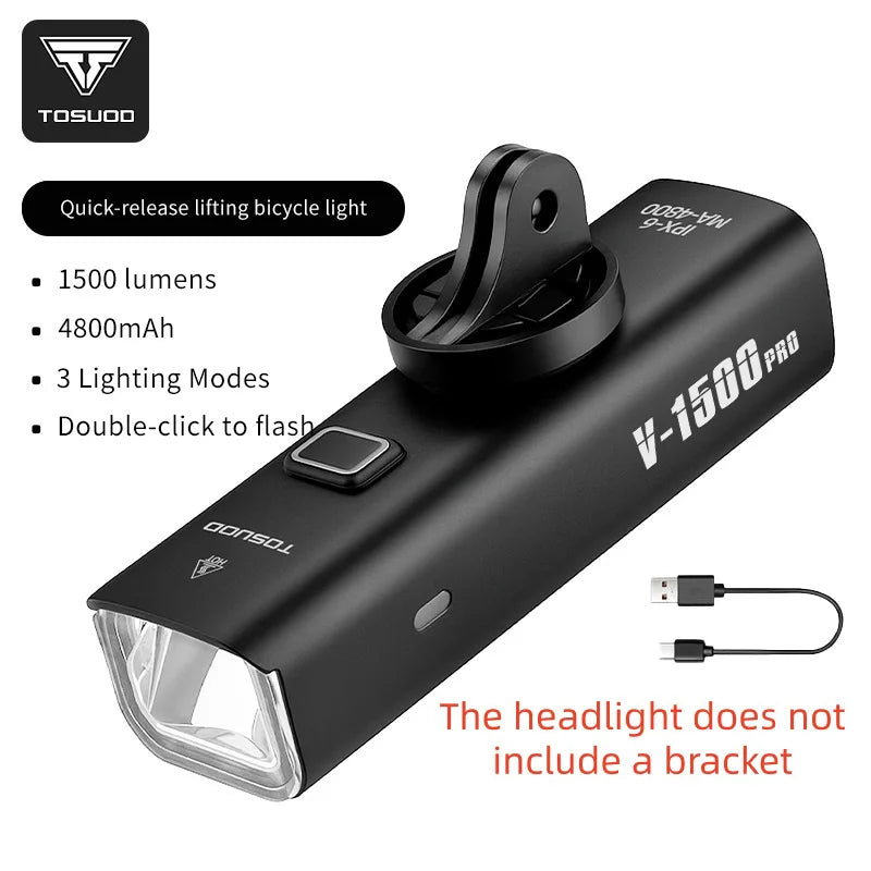 Bike front light charging port detail - view 7