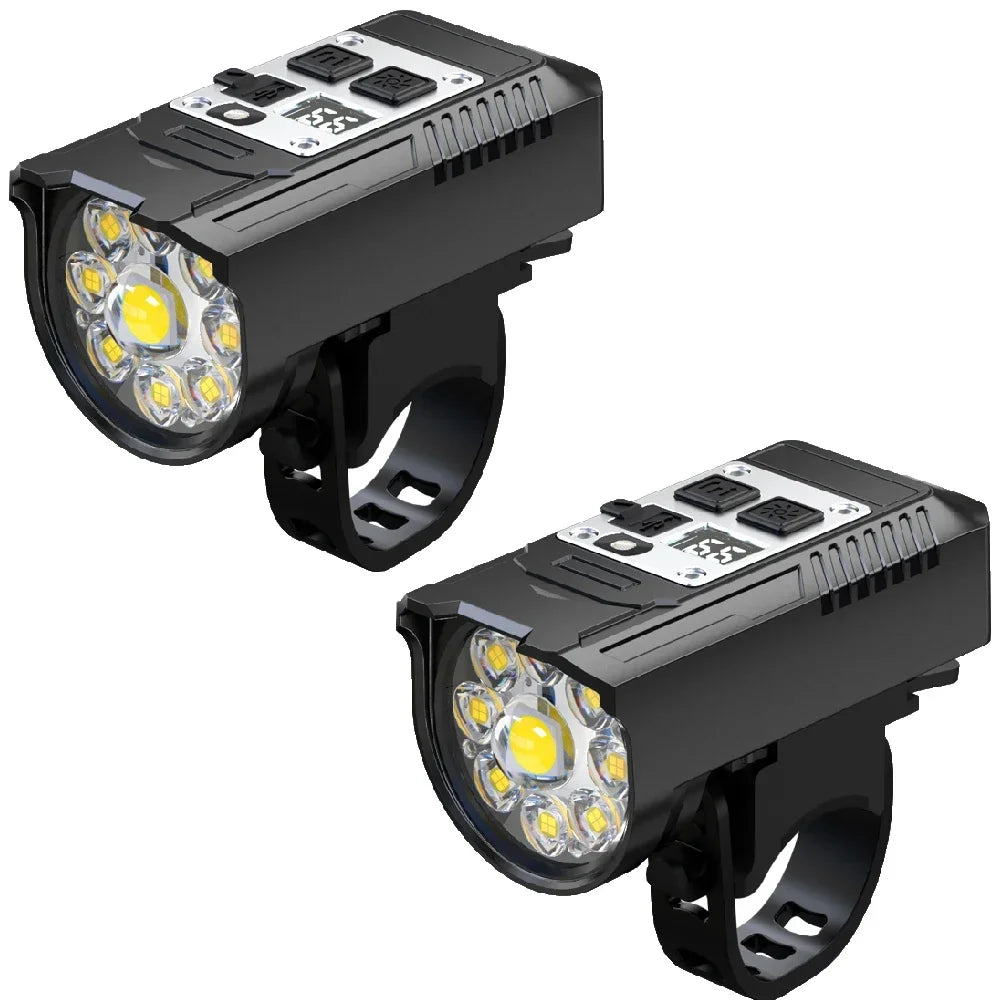 Rechargeable cycling headlight beam - view 7