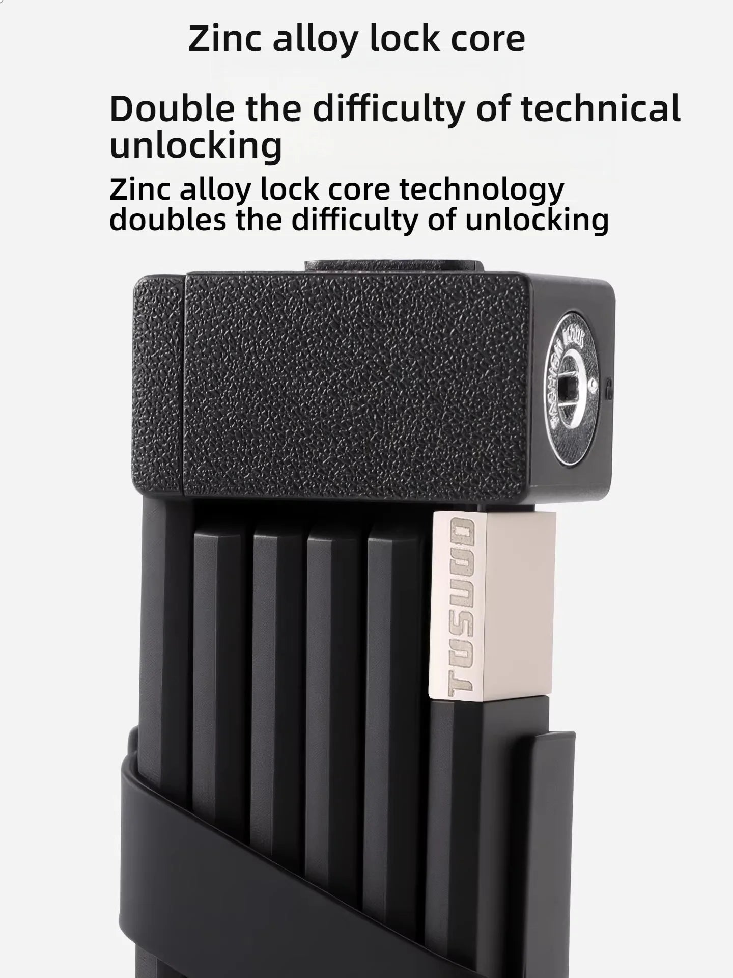 Folding chain lock compact carry case - view 3