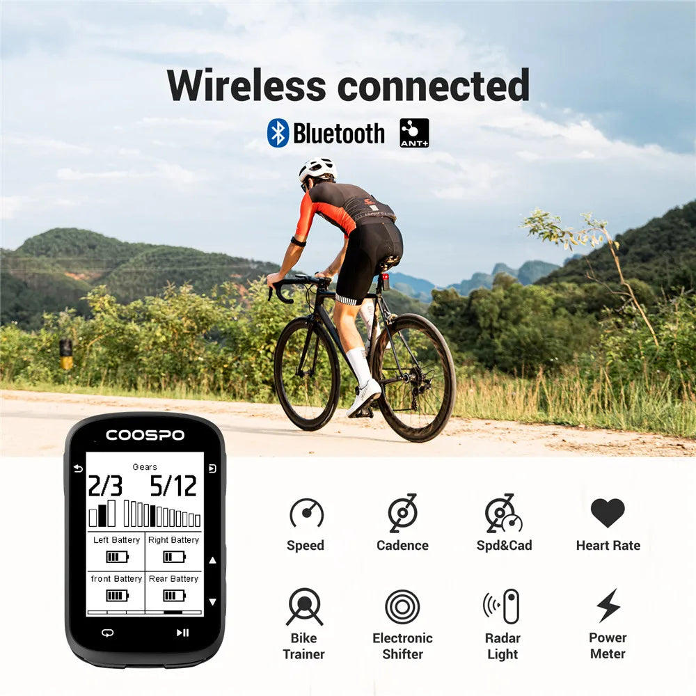 GPS bike computer 2.6 inch screen navigation - view 2