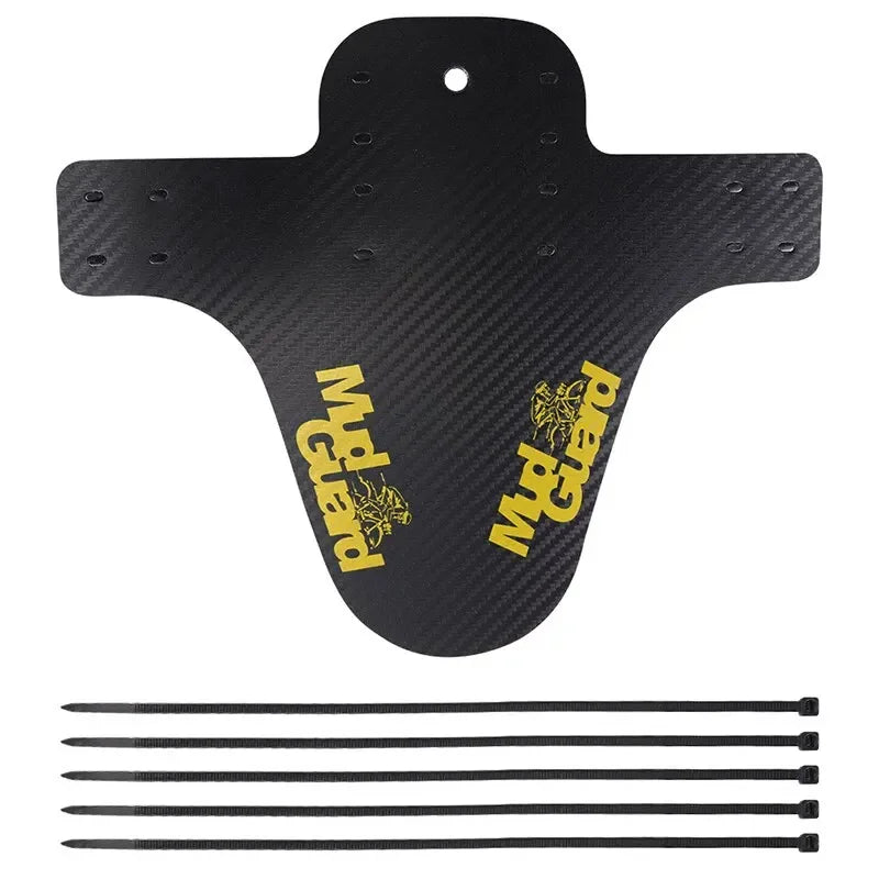 Carbon-Pattern Bike Fender — Universal Mudguard