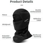 Thermal fleece balaclava helmet liner for cycling - view 2