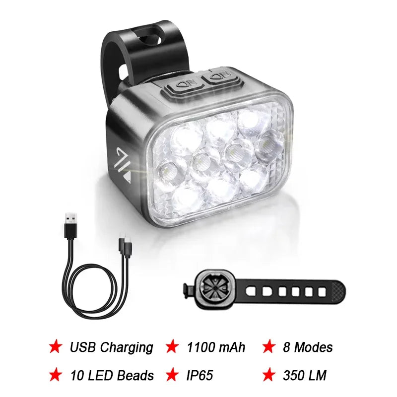 Front and rear bike safety lights set - view 12