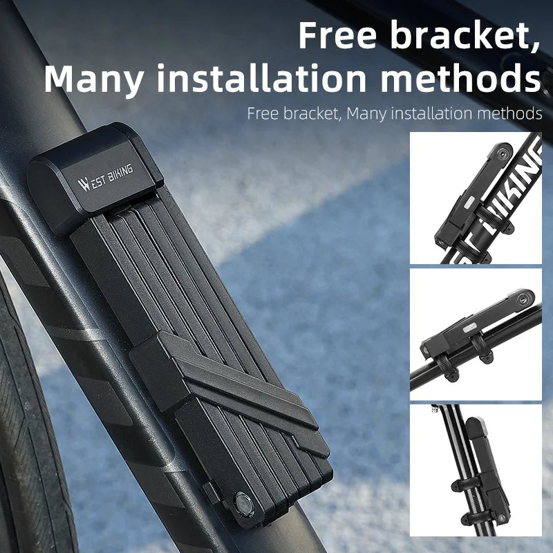 Anti-theft folding lock weather resistant - view 5