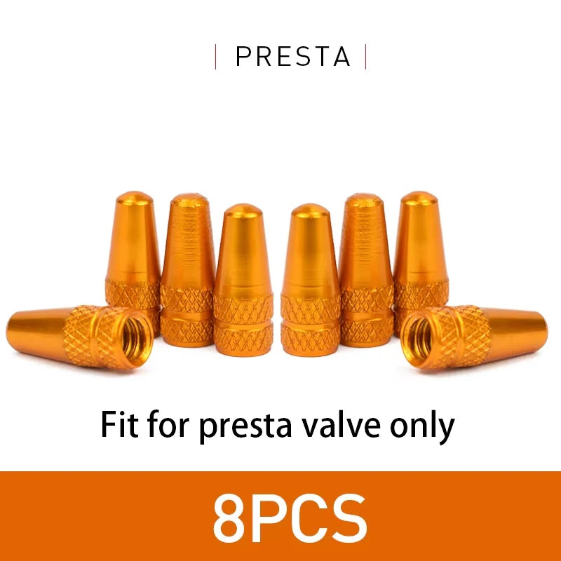 Bike valve cap gold silver colours - view 8
