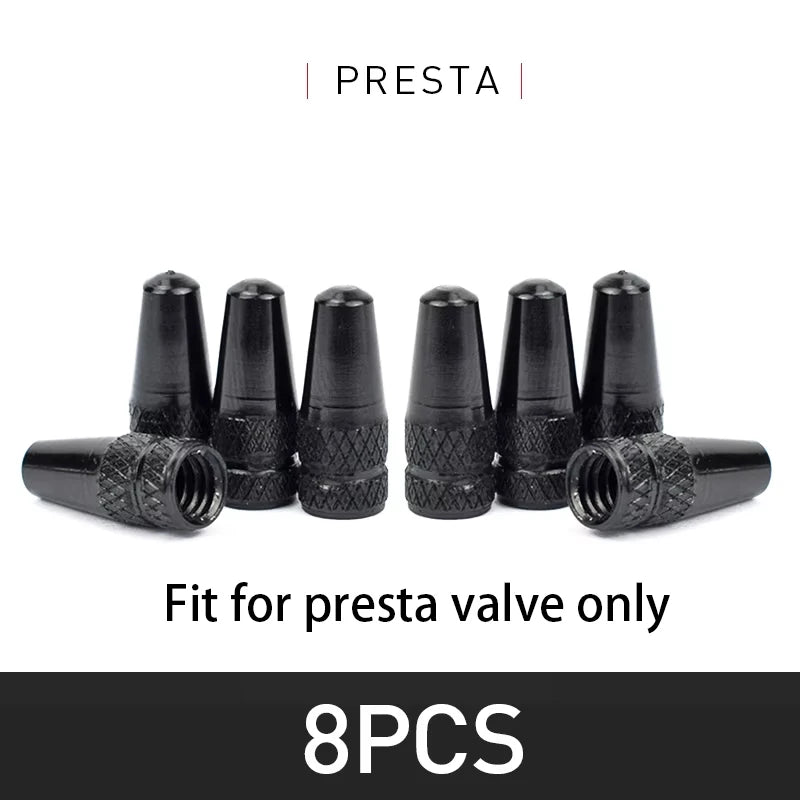 Aluminium Presta Valve Caps — Dustproof