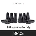 Aluminium Presta Valve Caps — Dustproof