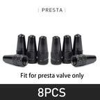Aluminium Presta Valve Caps — Dustproof