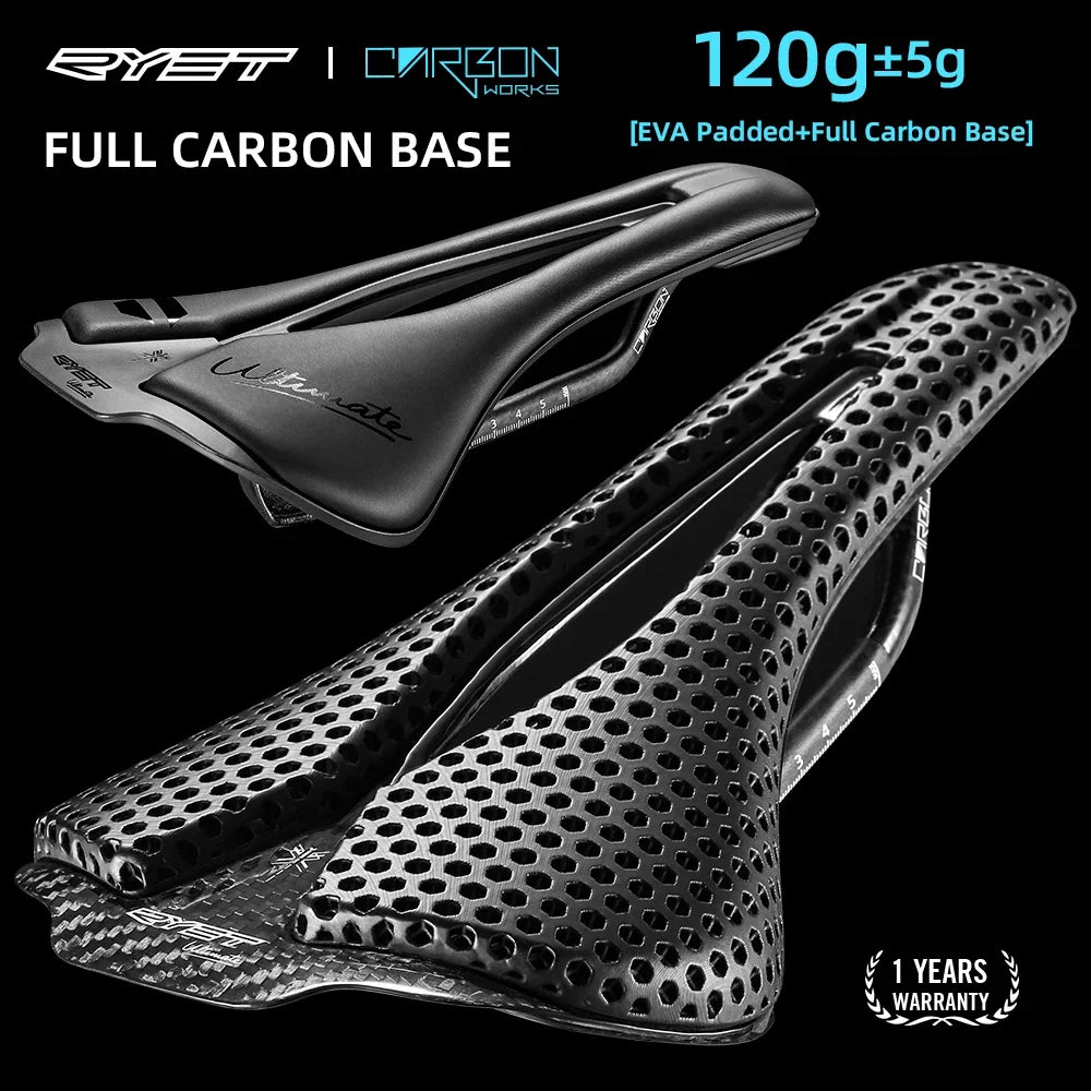 RYET Ultimate Carbon Saddle — 120g, 250x140mm