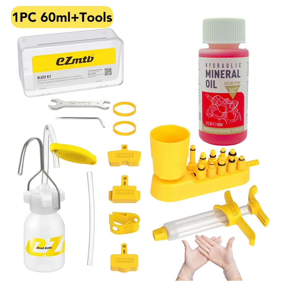 Hydraulic Brake Bleed Kit — Mineral Oil