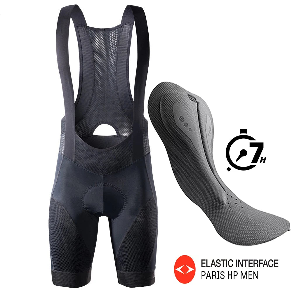 Padded bib shorts non-slip leg gripper - view 8