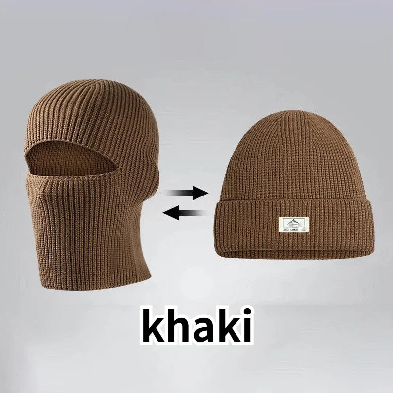 2-in-1 winter mask beanie navy colour
