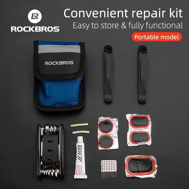 ROCKBROS multifunction tyre repair tool kit - main view