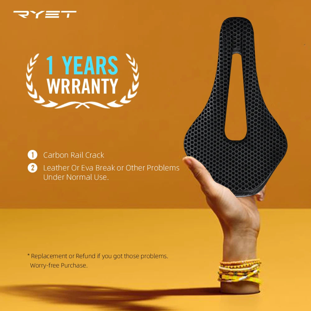 RYET Aircode 3D-Printed Carbon Saddle — 255x150mm