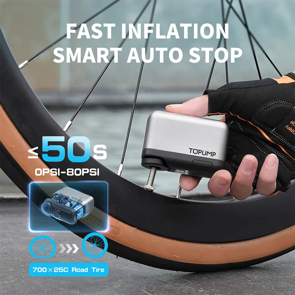 Mini electric bike pump size comparison - view 5