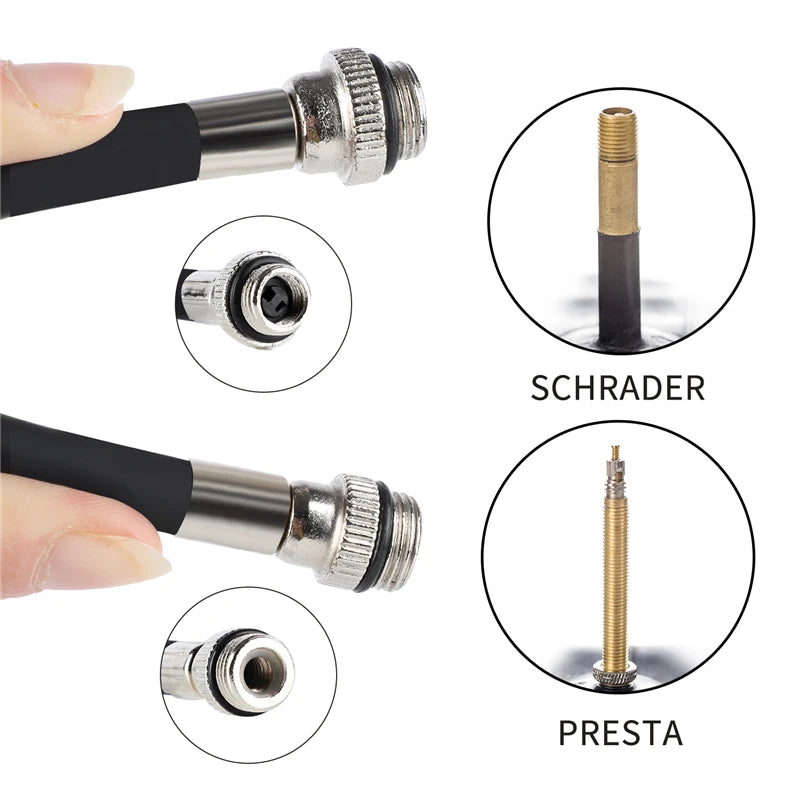 WEST BIKING Mini Bike Pump — 100PSI Aluminum Alloy